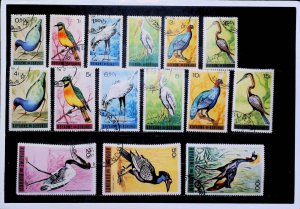BURUNDI Topical Birds Used Set 18089-