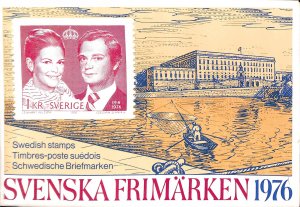 Sweden, complete folder with MNH stamps, year set 1976