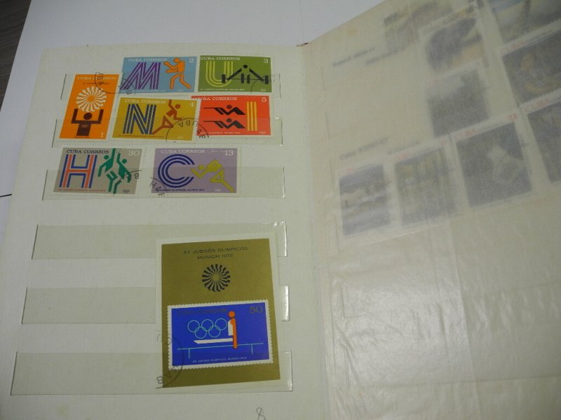 CUBA, accumulation of Stamps in a stock book