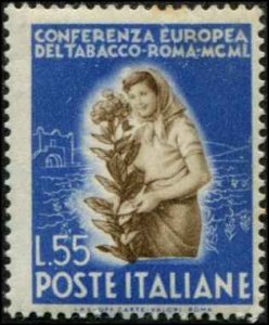 Italy SC# 546 Woman & Tobacco Plant  MNH   SCV $32.50