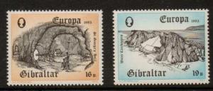 GIBRALTAR SG491/2 1983 EUROPA MNH