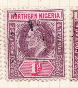 Northern Nigeria 1904 Early Issue Fine Used 1d. 123373