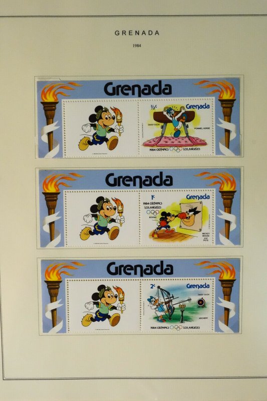 Grenada Mint NH 1980s Disney Stamp Collection