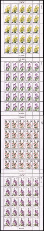 Algeria Flowers 4 sheets SG#941/44 MI#924-27 CV?140+