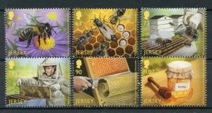 Jersey 2017 MNH Beekeepers Association 100 Yrs 6v Set Bees Beekeeping Stamps