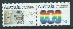 AUSTRALIA SG847a 1982 AUSTRALIA BROADCASTING COMMISSION MNH