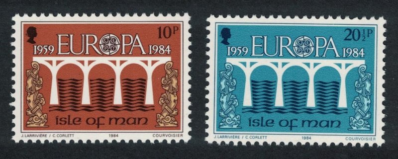 Isle of Man Europa CEPT 2v 25th Anniversary 1984 MNH SC#260-261 SG#265-266