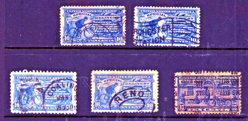 US Special Delivery Sc 6, 7, 9, 11, 12 Used Lot Fine