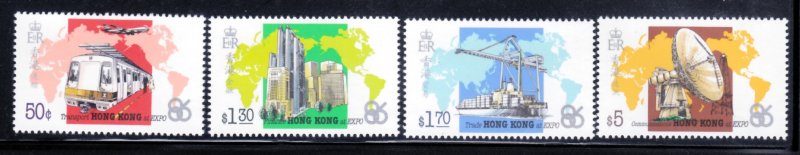 Hong Kong 1986 Sc 470-3 Vancouver Expo MNH