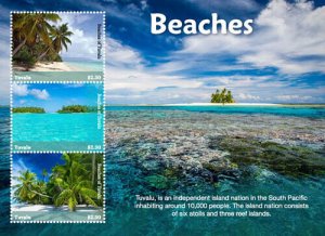 Tuvalu 2018 - Beaches of Tuvalu, Island Life - Sheet of 3v Stamps - MNH