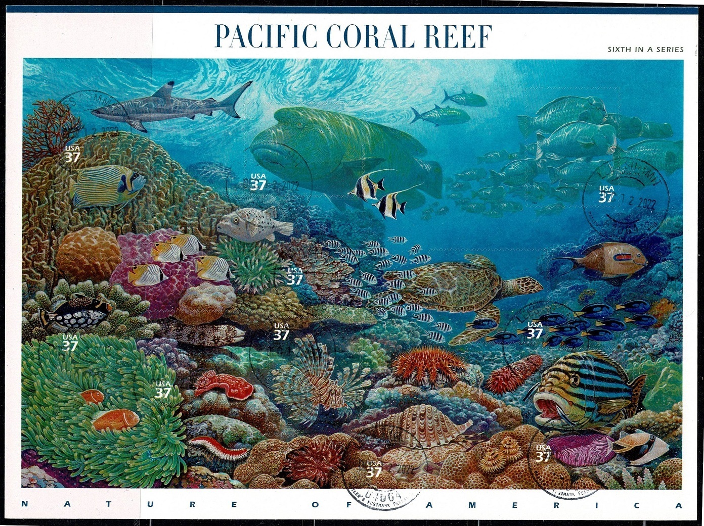 USA #3831 Pacific Coral Reef sheet used | United States, General Issue ...