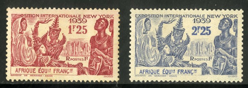 FRENCH EQUATORIAL AFRICA 78-9 MH BIN $1.00 EXPO