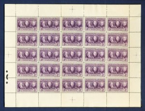 MONACO - 100-102 -  VF MNH sheets of 25 - Royalty - 1928  --  three scans