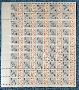 Scott #C58, 15c Statue of Liberty, Airmail Mint Sheet of 50, 1959 Issue, MNH