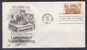 1705 Sound Recording Unaddressed ArtCraft FDC