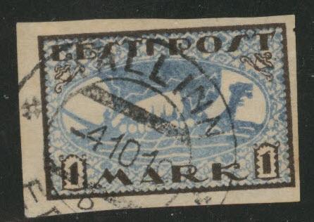 Estonia Scott 34 used from 1919-1920 set Viking Ship