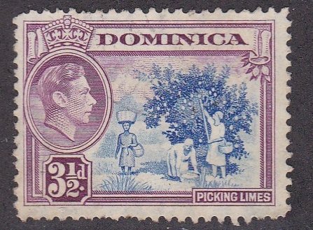 Dominica # 103, Picking Limes -Definitive, Used, 1/3 Cat