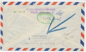 Cover / Postmark Yugoslavia - Denmark 1961 Undeliverable - Unknown - Retour