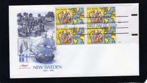 C117 New Sweden, FDC PB/4 Artmaster