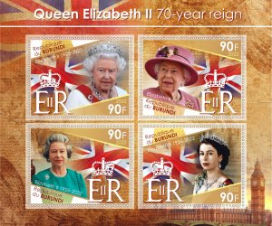 Stamps.The Royal family,in memory of Queen Elizabeth II 2022 year perforated NEW