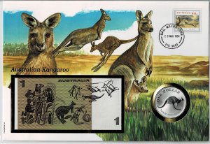 Numiscover Australia - Melbourne 1 AuD Coin/1 AuD bank note 1994 Kangaroo Top