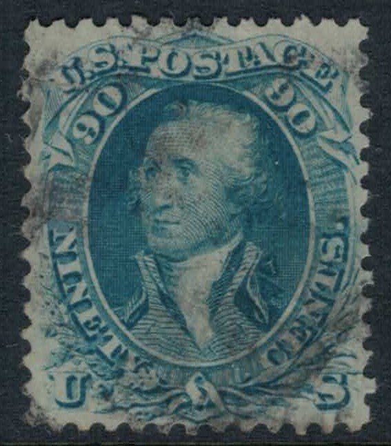 US #72a CV $650.00  Two sealed tears do not detract from a beautiful stamp