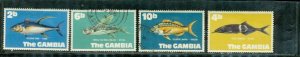 Gambia Fishes , 4 stamps