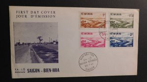 1961 Vietnam FDC First Day Cover Saigon Bien Hoa