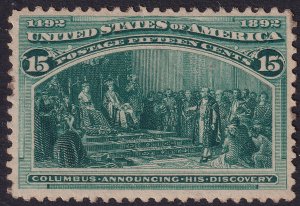 #238 Mint OG, VF (CV $200 - ID39519) - Joseph Luft