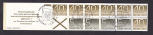 Netherlands 1977 cancelled  booklet PB 23b united nations day 1 June 1977