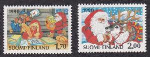 Finland # 827-828, Christmas, NH, 1/2 Cat.