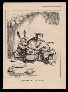 Patriotic WWII Hitler Punch Mag Page 1942 Ancillary Alice Wonderland 8x11