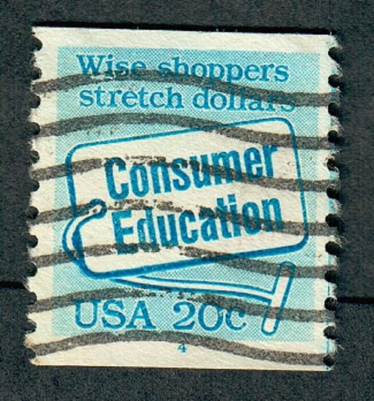 US #2005 Consumer Education Used PNC Single plate #4