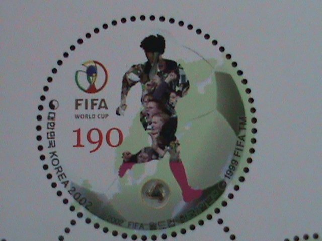 KOREA-2002-SC#2082 WORLD CUP SOCCER CHAMPIONSHIPS-JAPAN & KOREA MNH SHEET VF