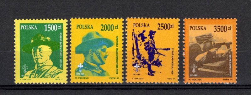 Poland 1991 MNH Sc 3064-7