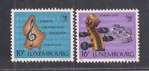 LUXEMBOURG SC# 729-30  VF/MOG