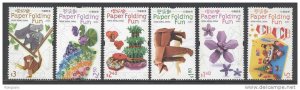 2008 HONG KONG PAPER FOLDING 6V STAMP