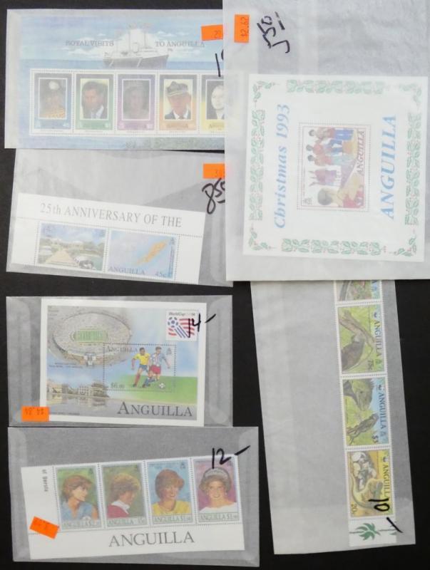 EDW1949SELL : Anguilla Beau Collection de Vfmnh Tout Différentiel Cplt Jeux Chat