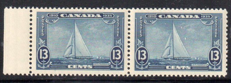 Canada #216var Mint XF NH Pair --Sinking boat Variety Error -- ECV$750.00