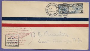 18E3  OMAHA, NEB - BOEING AIR TRANSPORT 1927 CAM 18, FIRST FLIGHT AIRMAIL COVER.