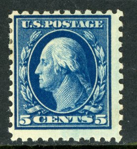 USA 1914 Washington 5¢ Blue Type 1 Perf 10 SL Wmk Scott #428 Mint Q108