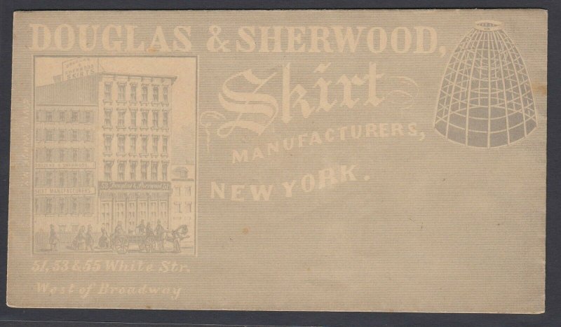 US, Douglas & Sherwood Skirt Manufacturing unused Advertising cover