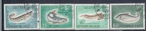 Laos #148-151(U)  CV $2.60