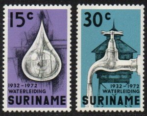 Suriname Sc #395-396 Mint Hinged