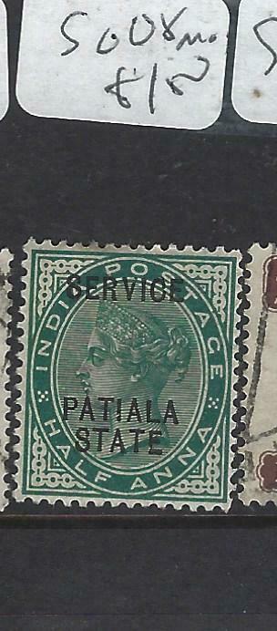 INDIA  PATIALA  (PP0704B)  QV 1/2A  SG O8  MOG