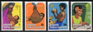 Papua New Guinea Scott 508-11 MNHOG-1979 Intl. Child's Year Set- SCV $1.90