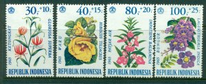 Indonesia 1965 Flowers MUH Lot21105