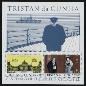 Tristan Da Cunha 196-7a MNH Winston Churchill, Blenheim Palace