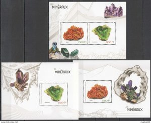 2017 Minerals Geology Nature Crystals 2+1 ** Ja313