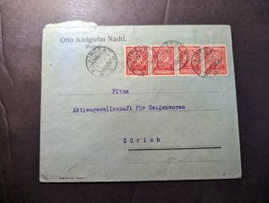 1925 Latvia Cover Klaipeda to Zurich Switzerland Otto Kadgiehn